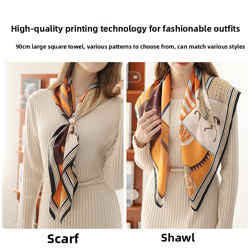 Silk scarves and square scarves