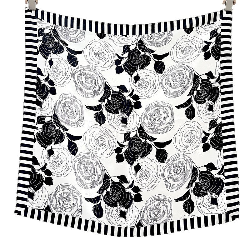 Jacquard twill double-sided silk scarf shawl