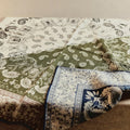 Cashew flower silk wool scarf, women's autumn and winter shawl