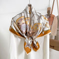 Silk floral scarf