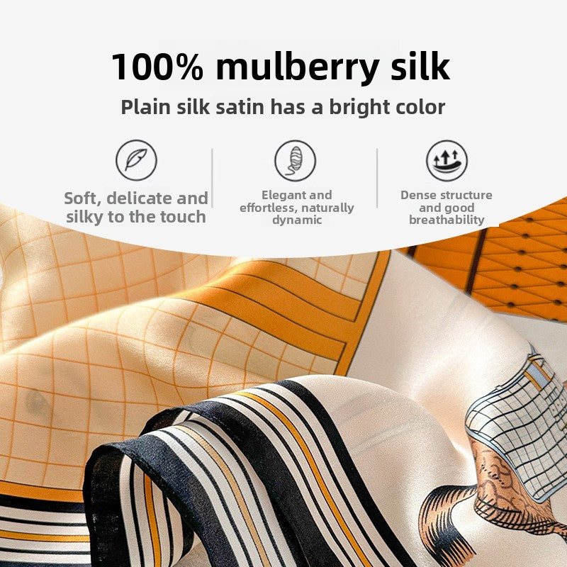 Silk scarves and square scarves